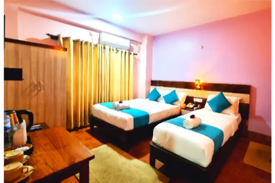 The Red House Bandipur twin room